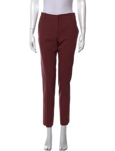 Pre-owned A.l.c Wool Straight Leg Pants In Red