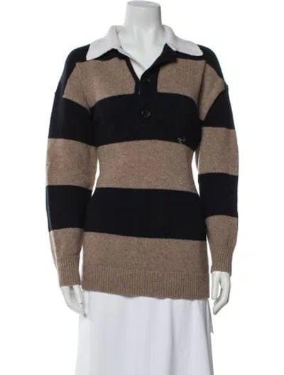 Pre-owned A.l.c Wool Striped Sweater In Multi