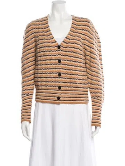 Pre-owned A.l.c Wool Striped Sweater In Neutral