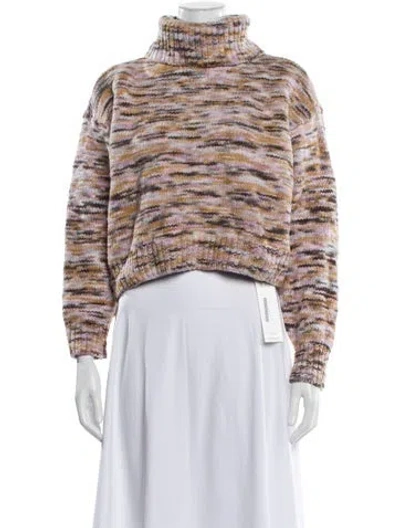 Pre-owned A.l.c Wool Striped Sweater In Neutral