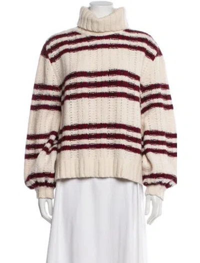 Pre-owned A.l.c Wool Striped Sweater In Neutral