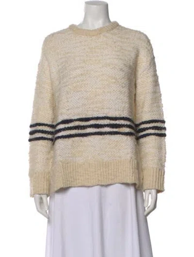 Pre-owned A.l.c Wool Striped Sweater In Neutral