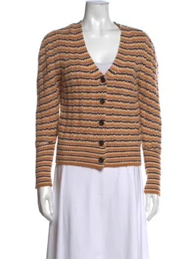 Pre-owned A.l.c Wool Striped Sweater In Neutrals