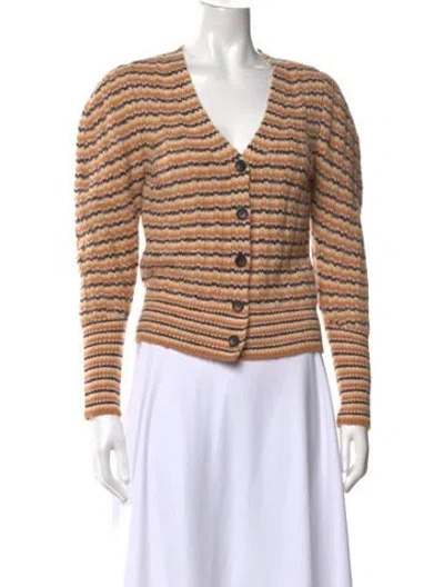 Pre-owned A.l.c Wool Striped Sweater In Neutrals
