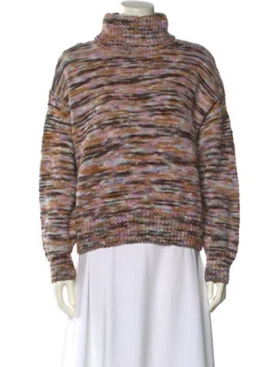 Pre-owned A.l.c Wool Striped Sweater In Pink