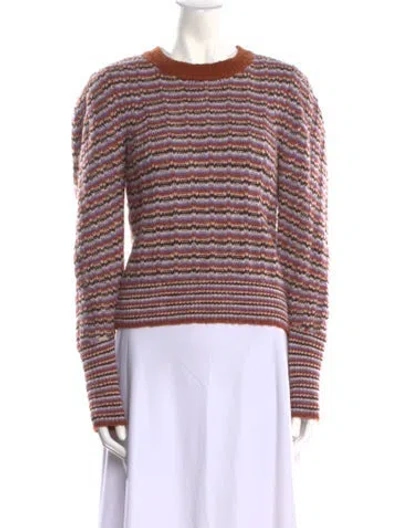 Pre-owned A.l.c Wool Striped Sweater In Purple