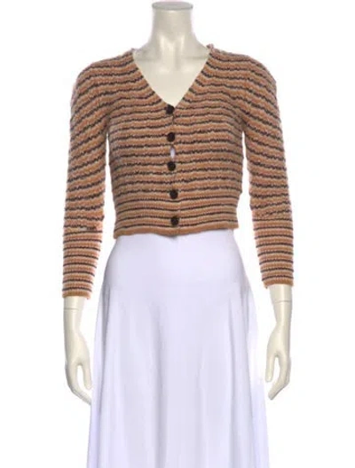 Pre-owned A.l.c Wool Striped Sweater W/ Tags In Neutral