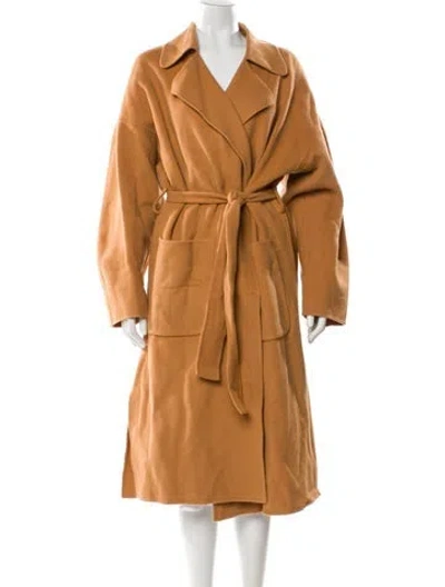 Pre-owned A.l.c Wool Trench Coat In Brown