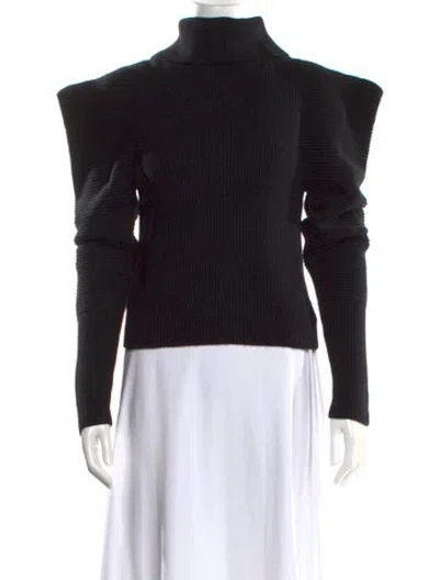 Pre-owned A.l.c Wool Turtleneck Sweater In Black