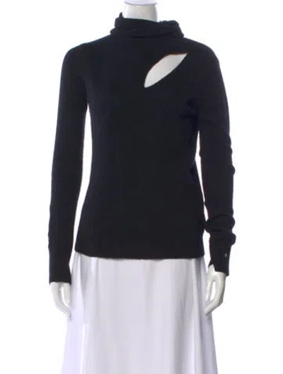 Pre-owned A.l.c Wool Turtleneck Sweater In Black