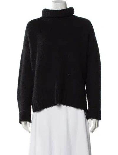 Pre-owned A.l.c Wool Turtleneck Sweater In Black