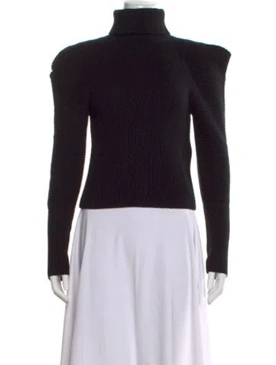 Pre-owned A.l.c Wool Turtleneck Sweater In Black