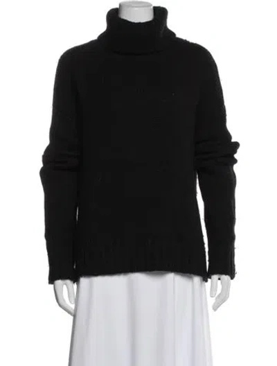 Pre-owned A.l.c Wool Turtleneck Sweater In Black
