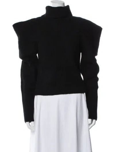 Pre-owned A.l.c Wool Turtleneck Sweater In Black