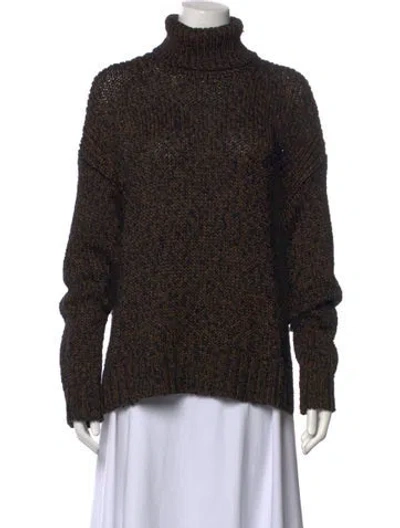 Pre-owned A.l.c Wool Turtleneck Sweater In Black