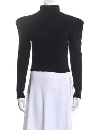 Pre-owned A.l.c Wool Turtleneck Sweater In Black