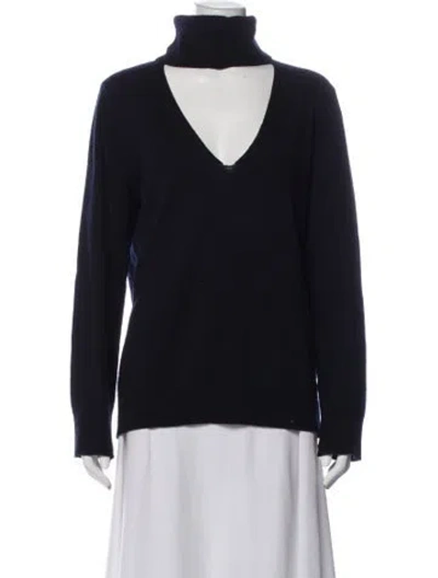 Pre-owned A.l.c Wool Turtleneck Sweater In Blue