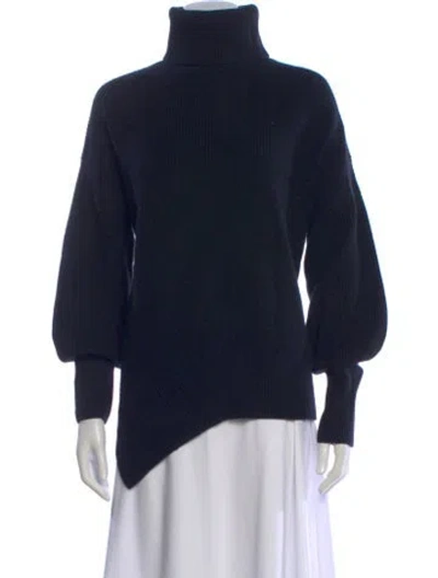 Pre-owned A.l.c Wool Turtleneck Sweater In Blue