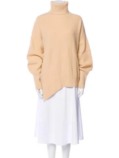Pre-owned A.l.c Wool Turtleneck Sweater In Neutral