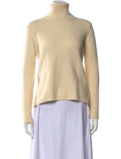 Pre-owned A.l.c Wool Turtleneck Sweater In Neutral