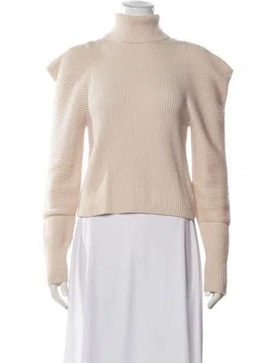 Pre-owned A.l.c Wool Turtleneck Sweater In Neutral
