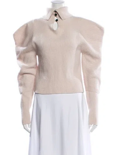Pre-owned A.l.c Wool Turtleneck Sweater In Neutral