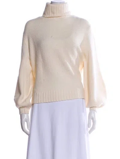 Pre-owned A.l.c Wool Turtleneck Sweater In Neutral