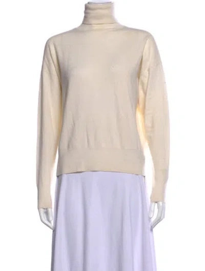 Pre-owned A.l.c Wool Turtleneck Sweater In Neutral