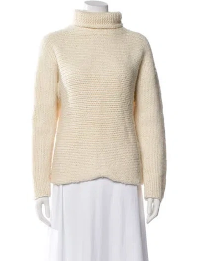 Pre-owned A.l.c Wool Turtleneck Sweater In Neutrals