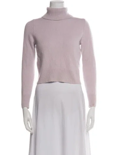 Pre-owned A.l.c Wool Turtleneck Sweater In Purple
