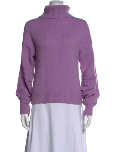 Pre-owned A.l.c Wool Turtleneck Sweater In Purple