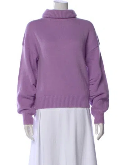 Pre-owned A.l.c Wool Turtleneck Sweater W/ Tags In Purple