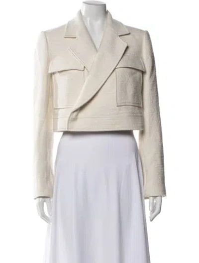 Pre-owned A.l.c Wool Tweed Pattern Blazer In Neutrals