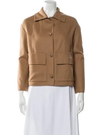 Pre-owned A.l.c Wool Utility Jacket In Brown