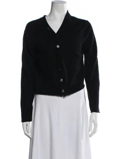 Pre-owned A.l.c Wool V-neck Sweater In Black