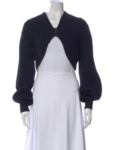 Pre-owned A.l.c Wool V-neck Sweater In Blue