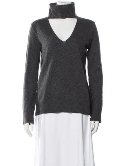 Pre-owned A.l.c Wool V-neck Sweater In Gray