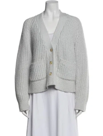 Pre-owned A.l.c Wool V-neck Sweater In Gray
