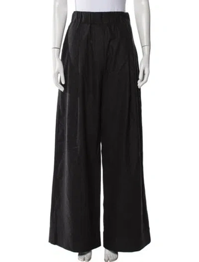 Pre-owned A.l.c Wool Wide Leg Pants In Black
