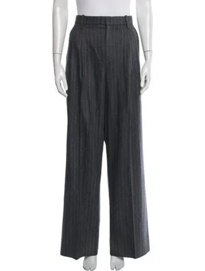 Pre-owned A.l.c Wool Wide Leg Pants In Grey