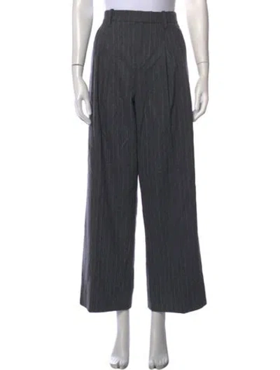 Pre-owned A.l.c Wool Wide Leg Pants In Grey