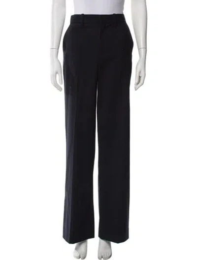 Pre-owned A.l.c Wool Wide Leg Pants W/ Tags In Blue