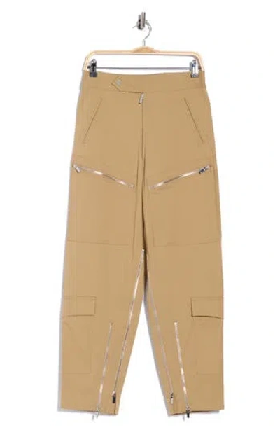 A.l.c . Wyatt High Waist Cargo Pants In Brown