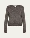 A.l.c Zoe Crewneck Bouclé Tweed Sweater In Gray