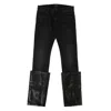 Alchemist Black Warrn Moto Boot Jeans In Black