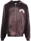 Alchemist Donny Zip-up Cotton Hoodie In Blue