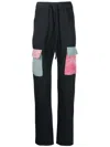 Alchemist Flap-pockets Cotton Track Pants In Black