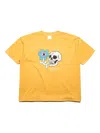 Alchemist Floral Skull T-shirt In Yellow