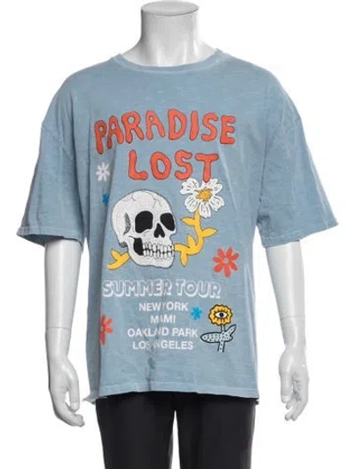 Pre-owned Alchemist Graphic Print Short Sleeve Shirt In Blue
