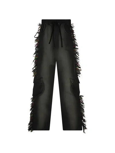 Alchemist Know U Rider Fringe-trimmed Cargo Pants In Multi